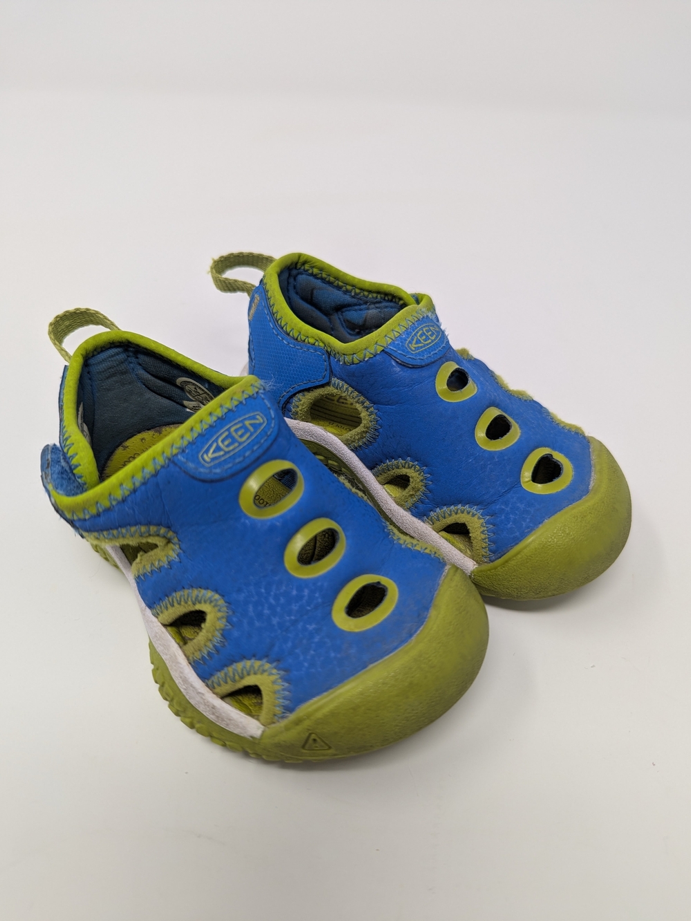KEEN Kids Blue and Lime Water Shoe - Comfortable Active Sandal